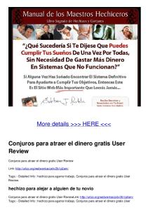 Conjuros para atraer el dinero gratis User Review