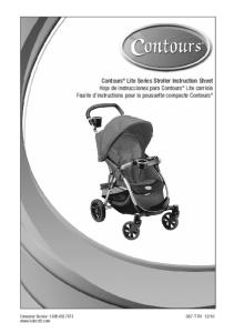 Contours® Lite Series Stroller Instruction Sheet Hoja de instrucciones