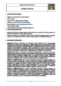 CURRICULUM VITAE