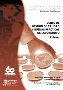 Curso de Gestión de Calidad y Buenas Prácticas de Laboratorio - Paho