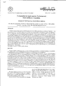 Cytogenetics in Lippia species (Verbanaceae) from northwest Argentina.