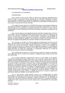 decreto supremo nº 096-2016-pcm