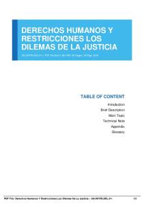 derechos humanos y restricciones los dilemas de la justicia dbid 11mb