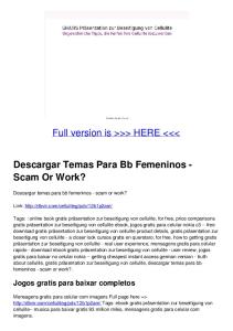 Descargar Temas Para Bb Femeninos - Scam Or Work?