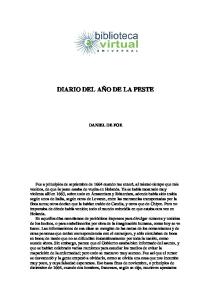 diario del año de la peste - Biblioteca Virtual Universal