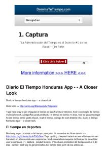 Diario El Tiempo Honduras App - - A Closer Look