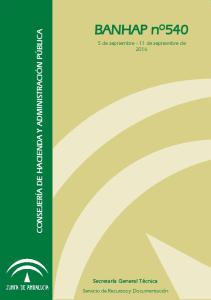 Disposición 8275 del BOE núm. 217 de 2016 - Junta de Andalucía