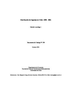 Distribución de Ingresos en Chile: 1958 – 2001 - Repositorio ...