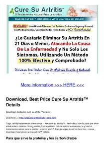 Download, Best Price Cure Su Artritis™ Details