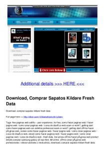 Download, Comprar Sapatos Kildare Fresh Data