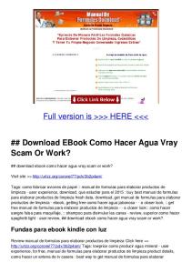 Download EBook Como Hacer Agua Vray Scam Or