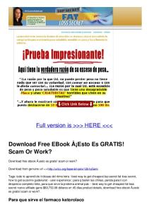 Download Free EBook Â¡Esto Es GRATIS! Scam Or