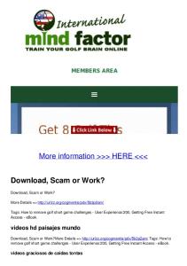 Download, Scam or Work?