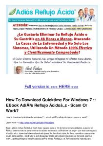 EBook AdiÃ³s Reflujo Ã†cidoâ—¢ - Scam Or Work?