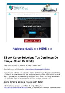 EBook Curso Soluciona Tus Conflictos De Pareja - Scam Or Work?