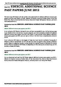 edexcel additional science past papers june 2012 pdf