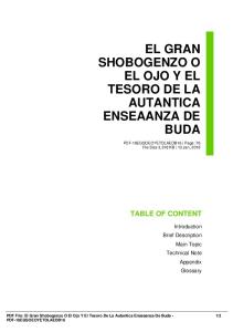 el gran shobogenzo o el ojo y el tesoro de la autantica ...  AWS