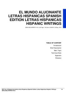 el mundo alucinante letras hispanicas spanish edition letras hispanicas hispanic writings dbid 4uj