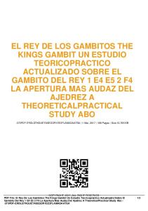 el rey de los gambitos the kings gambit un estudio ...  AWS