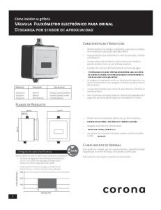 El sistema opera con sensor infrarrojo adicionalmente posee un ...