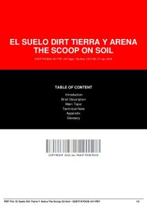 el suelo dirt tierra y arena the scoop on soil ...  AWS