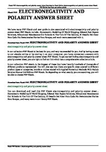 electronegativity and polarity answer sheet pdf - SLIDEBLAST.COM
