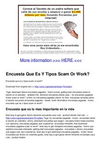 Encuesta Que Es Y Tipos Scam Or Work?