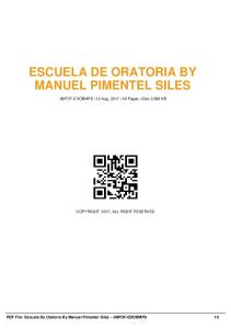 escuela de oratoria by manuel pimentel siles -98pdf ...  AWS