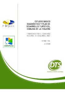 estudio básico diagnóstico y plan de desarrollo turístico, comuna de la ...