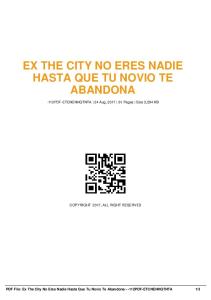 ex the city no eres nadie hasta que tu novio te ...  AWS