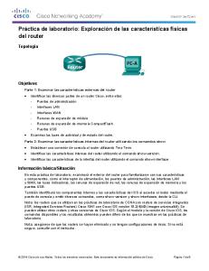 Exploración de las características físicas del router