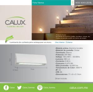 Ficha Tec - 4240-LED-BL - Calux