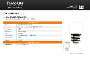 Ficha técnica S11-LED-E27-GLOBO-BC_high