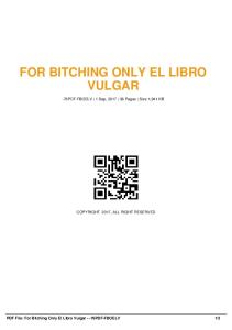 for bitching only el libro vulgar -76pdf-fboelv  AWS