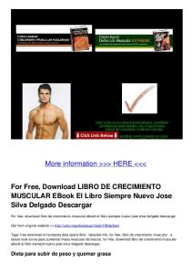 For Free, Download LIBRO DE CRECIMIENTO MUSCULAR EBook ...