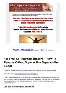 For Free, El Programa Bracero -- How To Remove