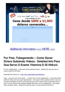 For Free, Tubeganando » Como Ganar Dinero Subiendo