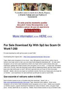 For Sale Download Xp With Sp3 Iso Scam Or Work?:200