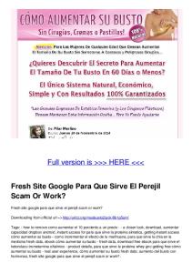 Fresh Site Google Para Que Sirve El Perejil Scam Or