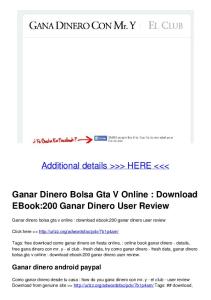 Ganar Dinero Bolsa Gta V Online - Documents Free Download PDF