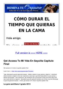 Get Access To Mi Vida En Sayulita Capitulo Final