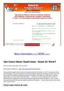 Get Como Hacer Sushi Iwao - Scam Or Work?