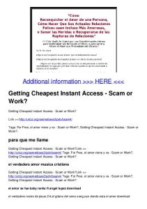 Getting Cheapest Instant Access - Scam or Work? - AWS