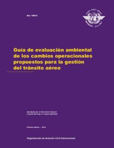 Guía de evaluación ambiental de los cambios operacionales ... - ICAO