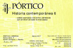 Historia contemporánea 6 Oferta de libros agotados ... - Pórtico librerías