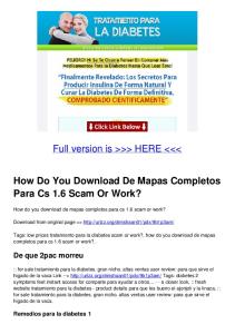 How Do You Download De Mapas Completos Para Cs 1.6 Scam Or ...