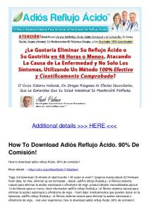 How To Download Adiós Reflujo Ácido. 90% De