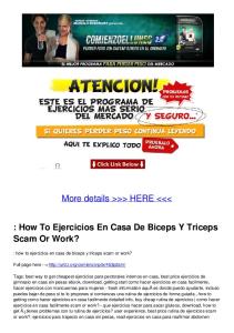 How To Ejercicios En Casa De Biceps Y Triceps Scam