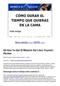 How To Get El Misterio Del Libro Voynich - Review