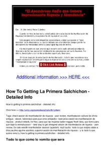 How To Getting La Primera Salchichon - Detailed Info